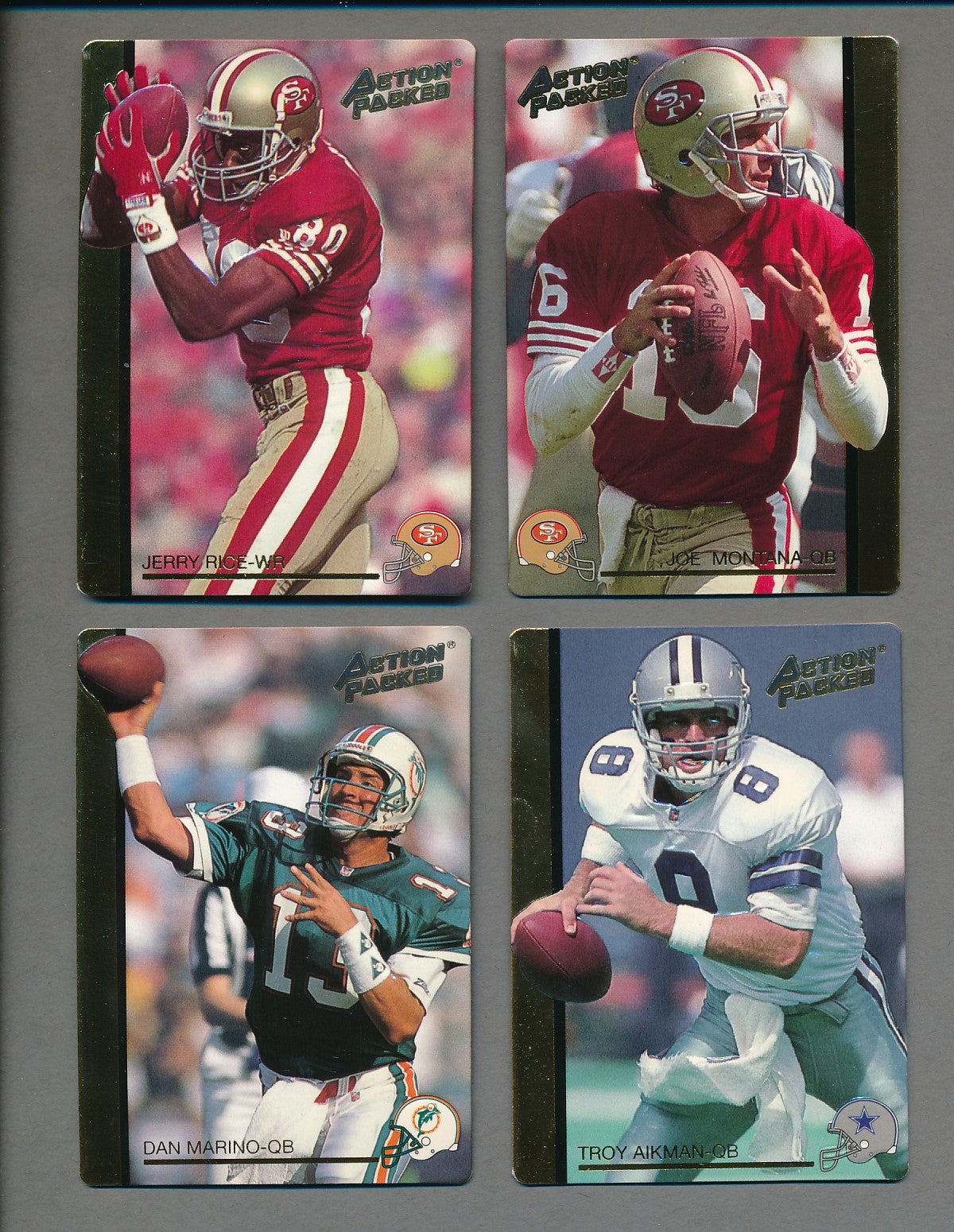 1992 Action Packed Football Rookie Update Complete Set (84) NM/MT MT