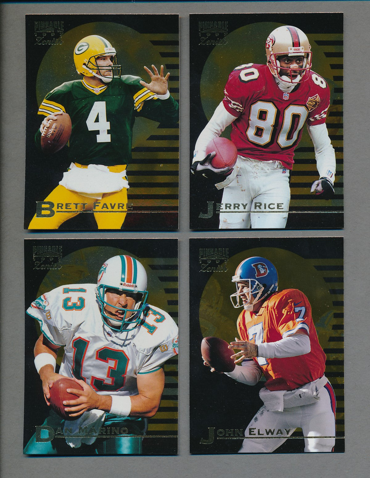 1997 Pinnacle Zenith Football Complete Set (150) NM/MT MT