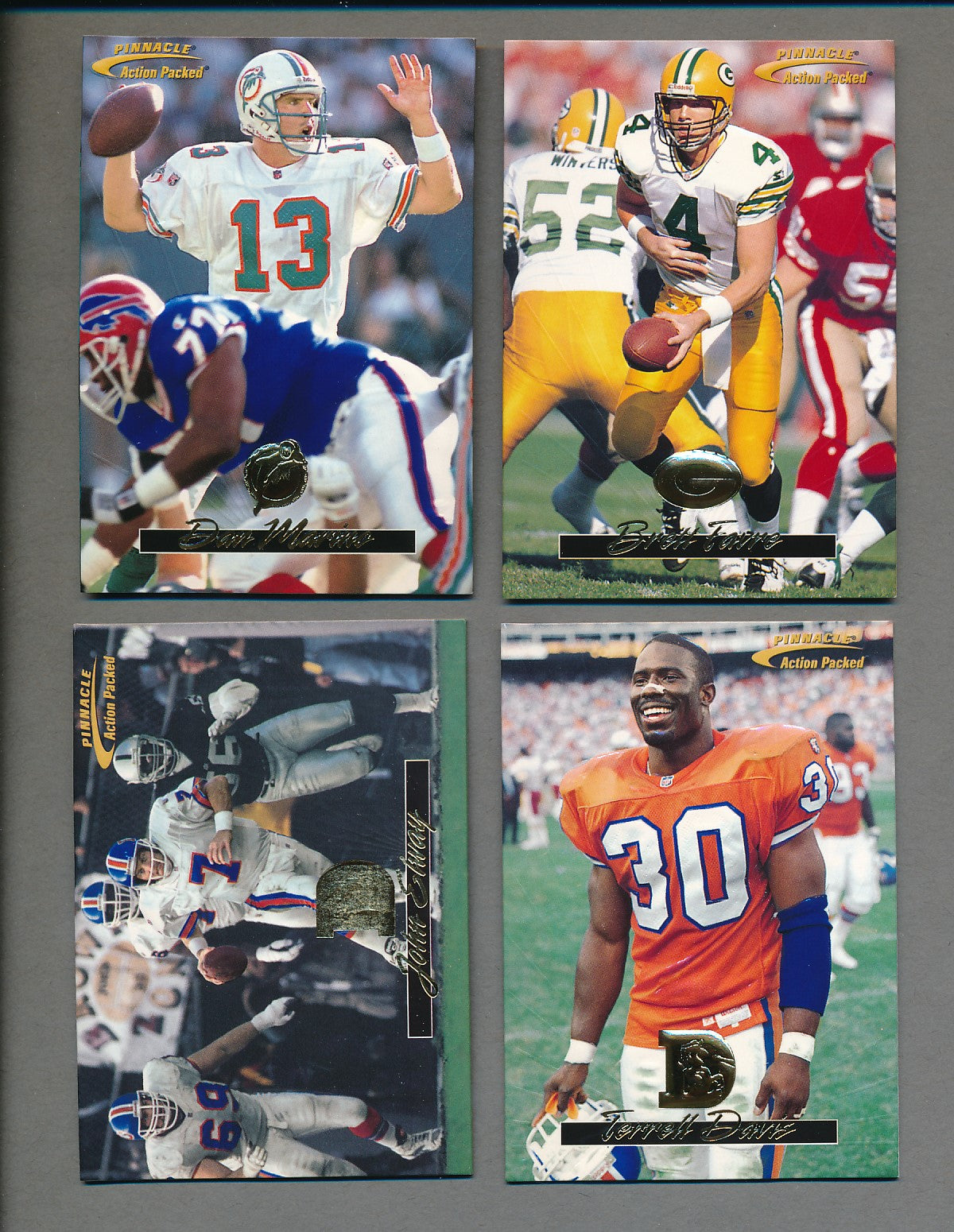 1996 Action Packed Football Complete Set (126) NM/MT MT