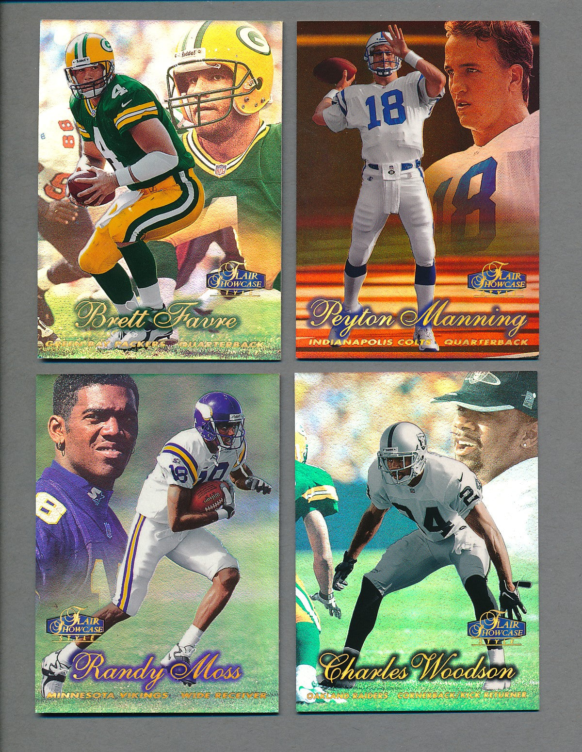 1998 Flair Showcase Row 2 Football Complete Set (80) NM/MT MT