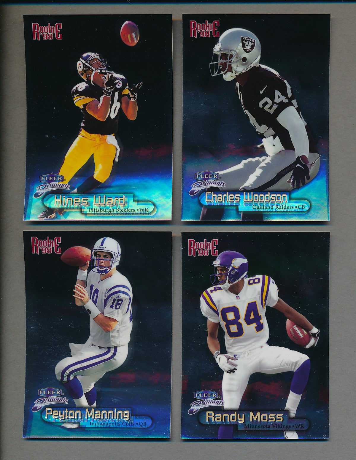 1998 Fleer Brilliants Football Complete Set (150) NM/MT MT
