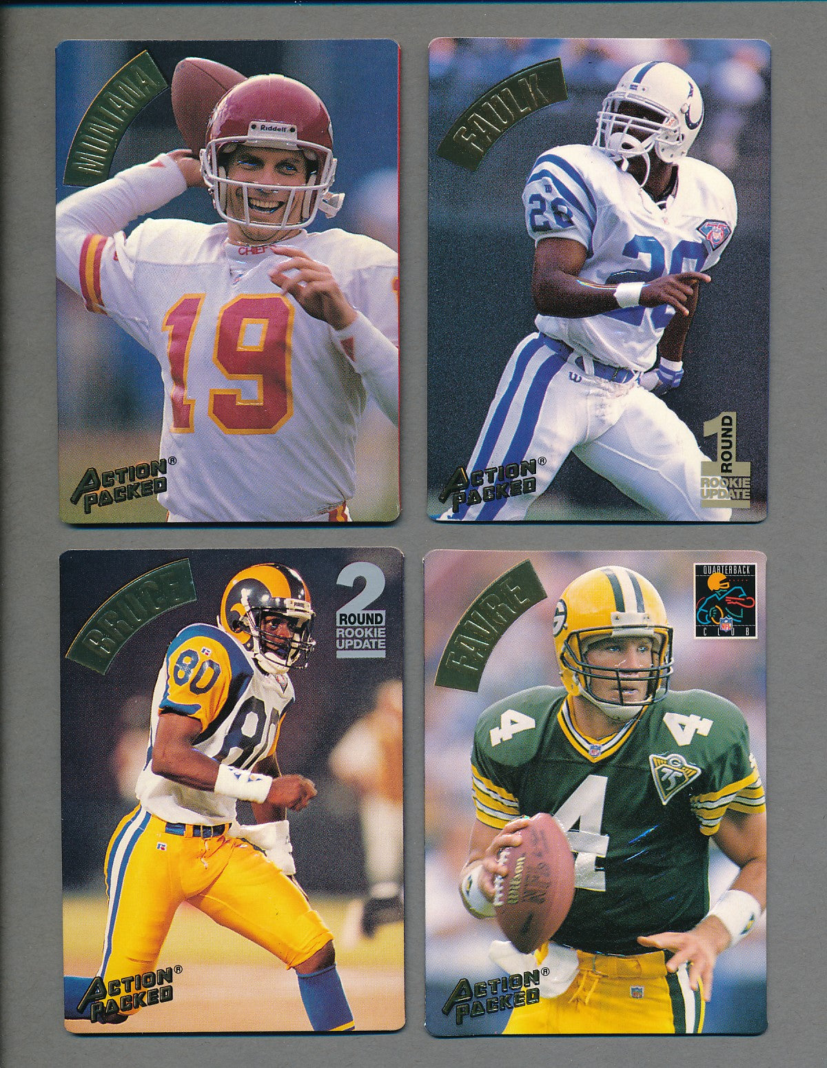 1994 Action Packed Football Complete Set (w/ Inserts) (198) NM/MT MT