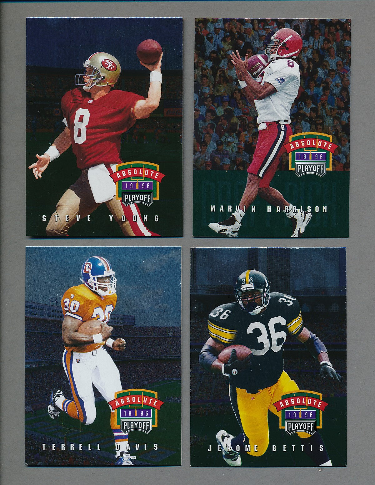 1996 Playoff Absolute Football Complete Red Set (100) NM/MT MT