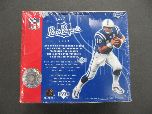 2003 Upper Deck Pros & Prospects Football Box (Hobby)