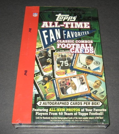 2004 Topps All Time Fan Favorites Football Box (Hobby) (24/6) (2 Autos)