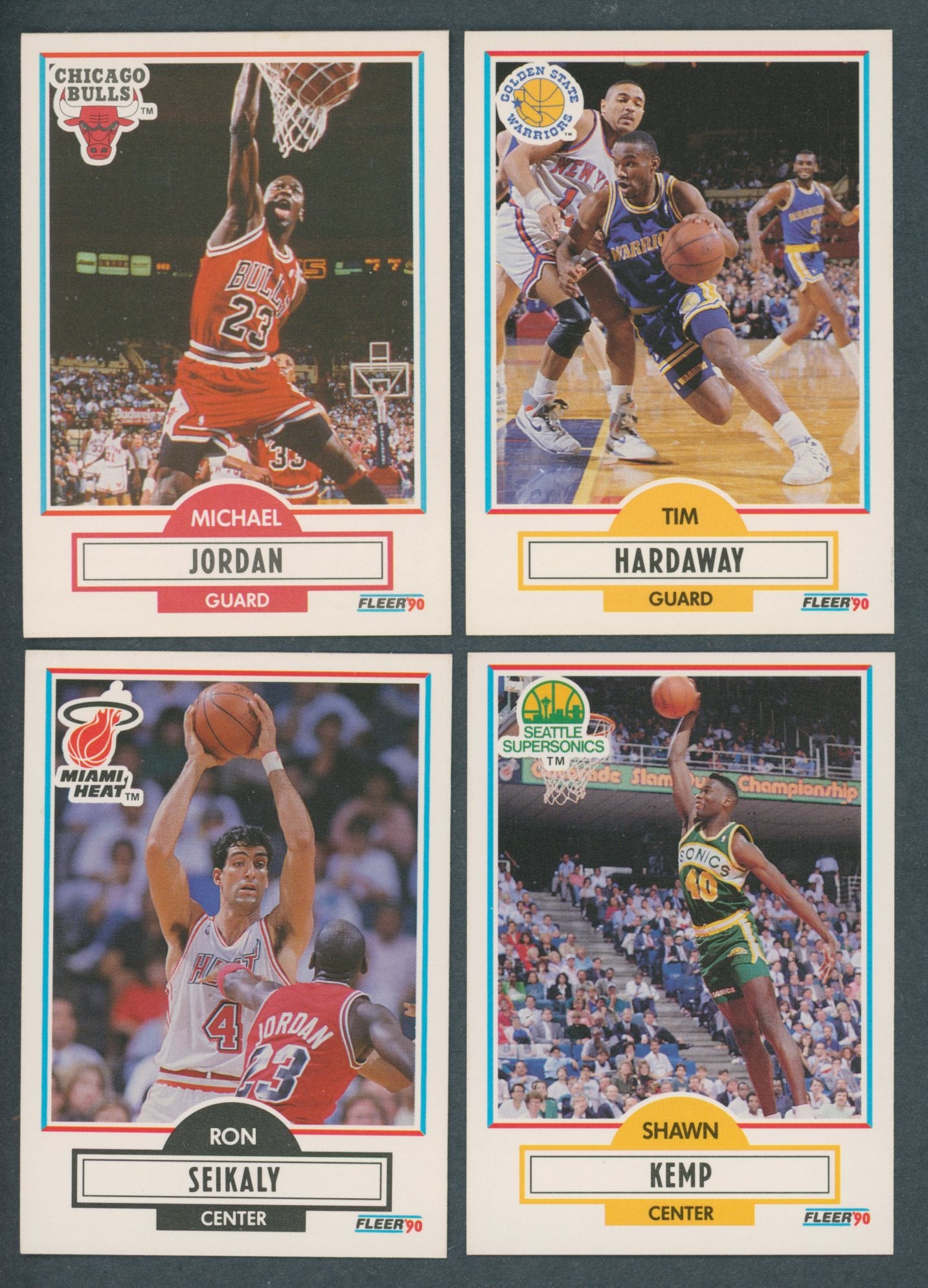 1990/91 Fleer Basketball Set No Stickers NM/MT (115)