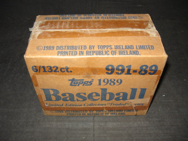 1989 Topps Baseball Traded Tiffany Factory Set Case (6 Sets) (Sealed)