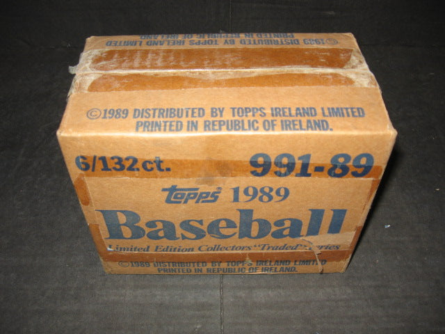 1989 Topps Baseball Traded Tiffany Factory Set Case (6 Sets)