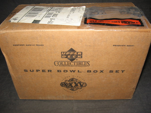 2001 Upper Deck Football Super Bowl XXXV Factory Set Case (24 Sets)