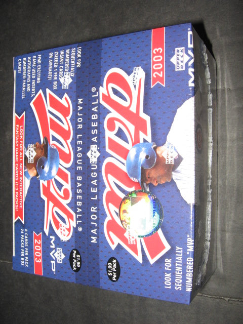 2003 Upper Deck MVP Baseball Box (Retail)