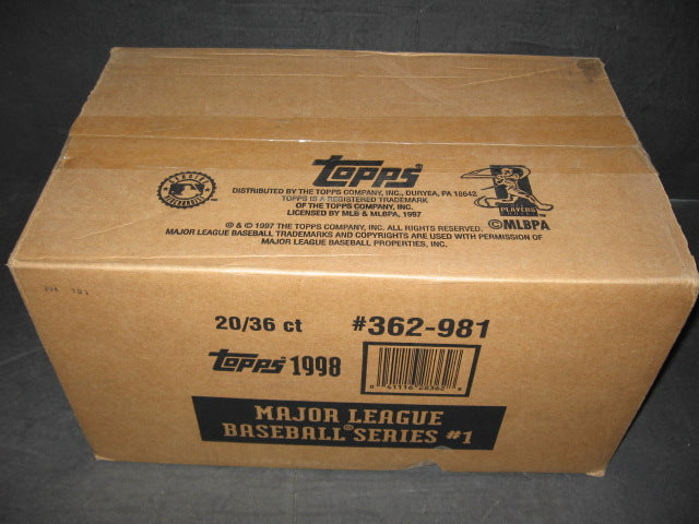 1998 Topps Baseball Series 1 Case (20 Box)