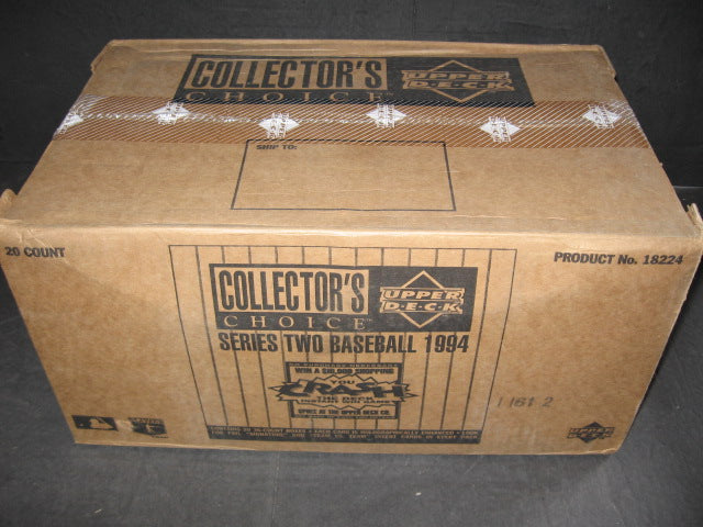 1994 Upper Deck Collector's Choice Baseball Series 2 Case (20 Box)