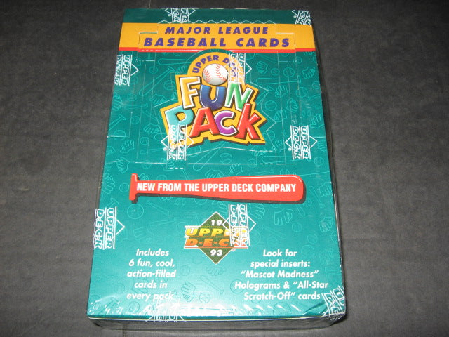 1993 Upper Deck Baseball Fun Pack Box