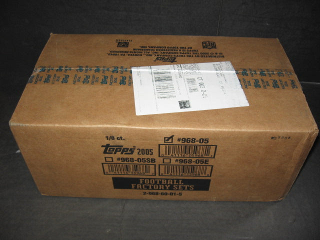 2005 Topps Football Factory Set Case (Retail) (8 Sets)