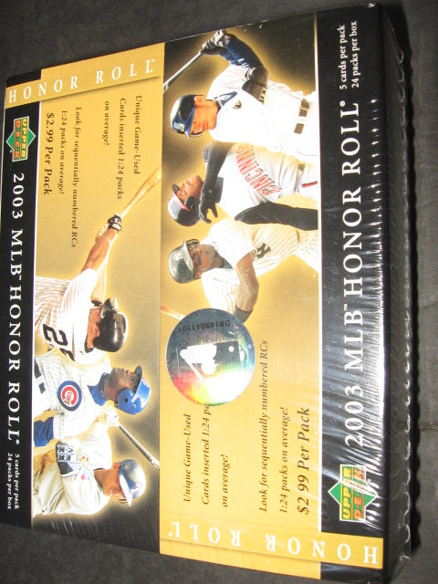 2003 Upper Deck Honor Roll Baseball Box (Retail)