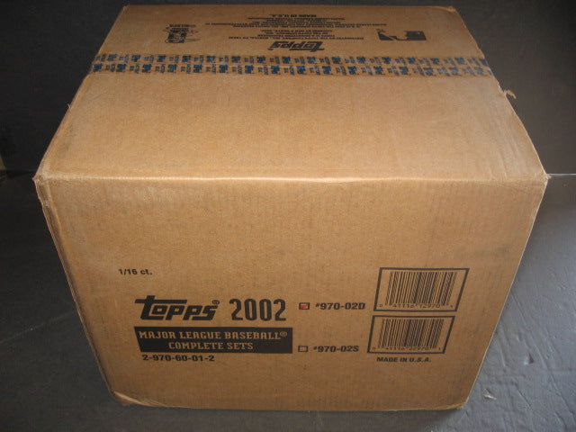 2002 Topps Baseball Factory Set Case (Retail) (16 Sets)