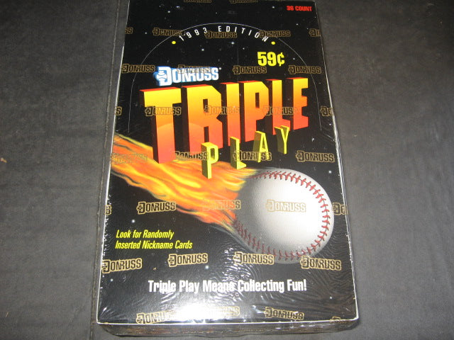 1993 Donruss Triple Play Baseball Box (36/12)