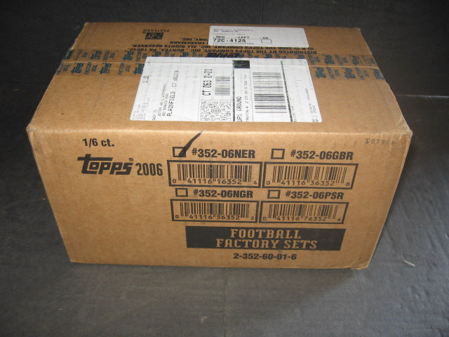 2006 Topps Football Factory Set Case (Patriots) (6 Sets)