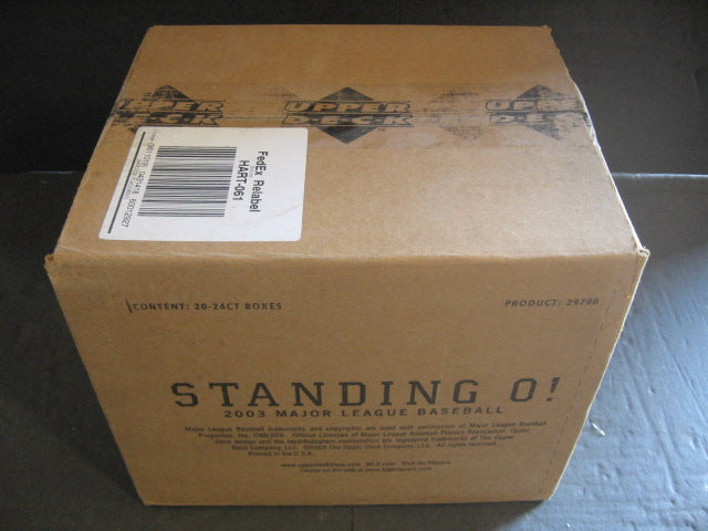2003 Upper Deck Standing O Baseball Case (20 Box)