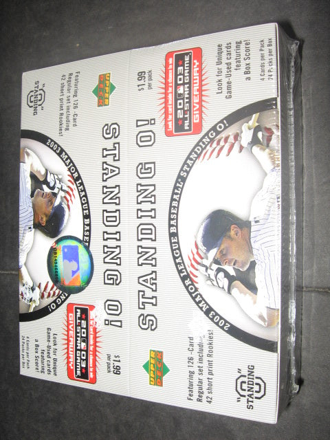 2003 Upper Deck Standing O Baseball Box