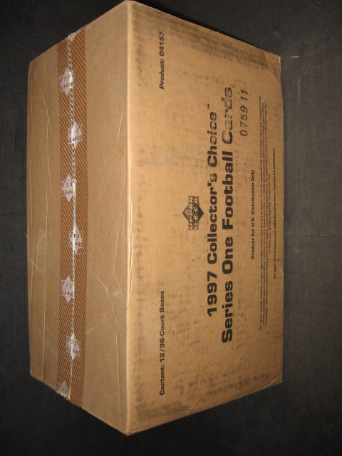 1997 Upper Deck Collector's Choice Football Series 1 Case (12 Box) (Retail)