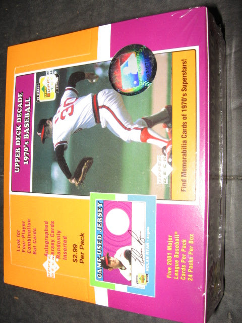 2001 Upper Deck Decade of the 70s Baseball Box (Retail)