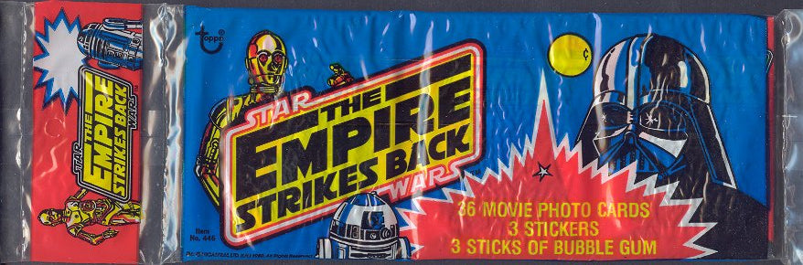 1980 Topps Empire Strikes Back Unopened Wax Pack Rack Pack (Authenticate)