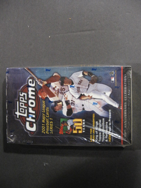 2001 Topps Chrome Baseball Series 1 Box (Hobby)