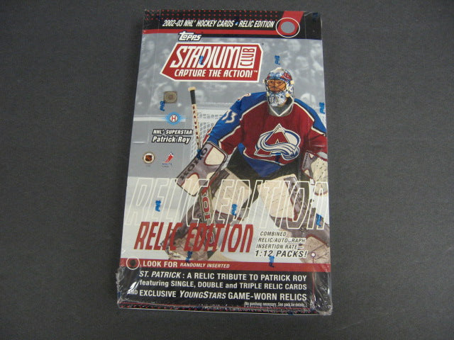 2002/03 Topps Stadium Club Hockey Relic Edition Box (Hobby)