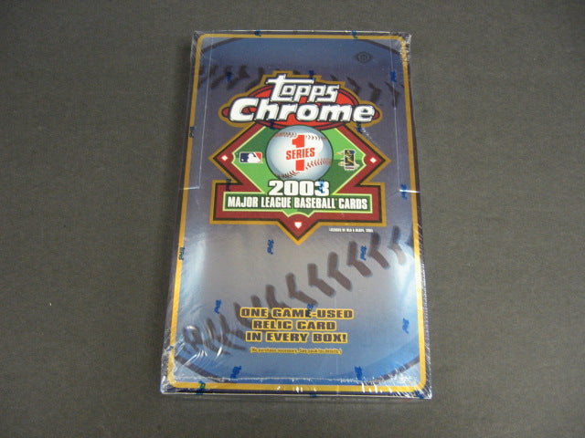 2003 Topps Chrome Baseball Series 1 Box (Hobby)
