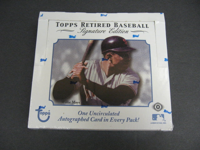 2003 Topps Retired Signature Baseball Box (Hobby)