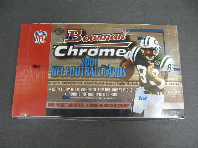 2001 Bowman Chrome Football Box (Hobby)