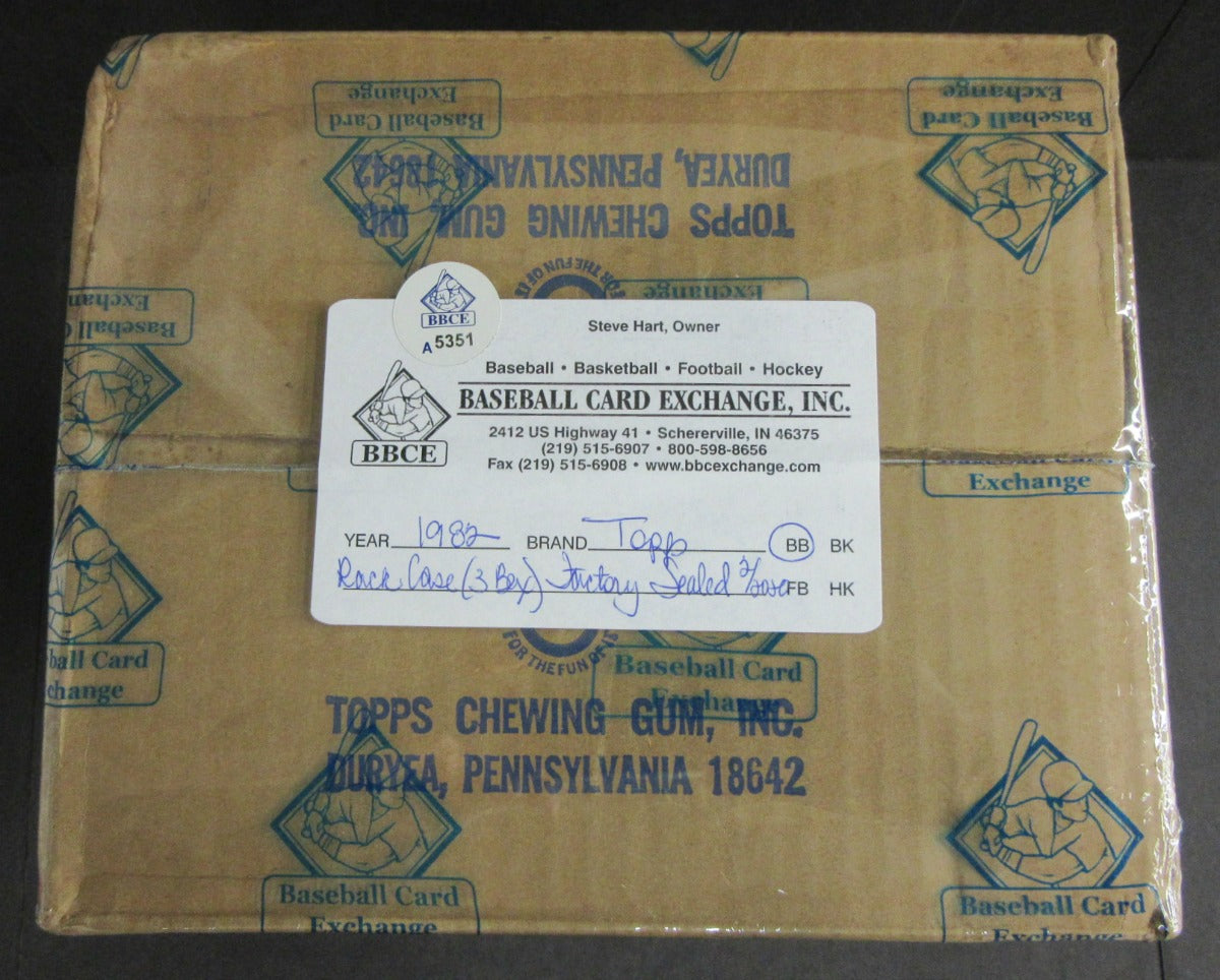 1982 Topps Baseball Rack Pack Case (3 Box) (BBCE)