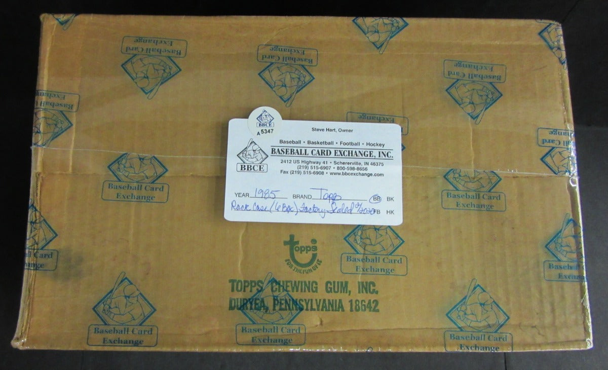 1985 Topps Baseball Rack Pack Case (6 Box) (BBCE)