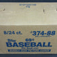 1988 Topps Baseball Cello Case (8 Box) (374-88)
