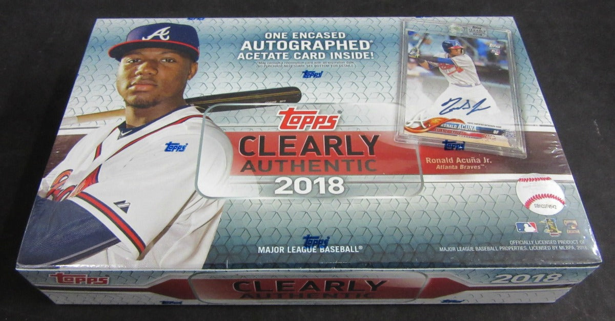 2018 Topps Clearly Authentic Baseball Box (Hobby)