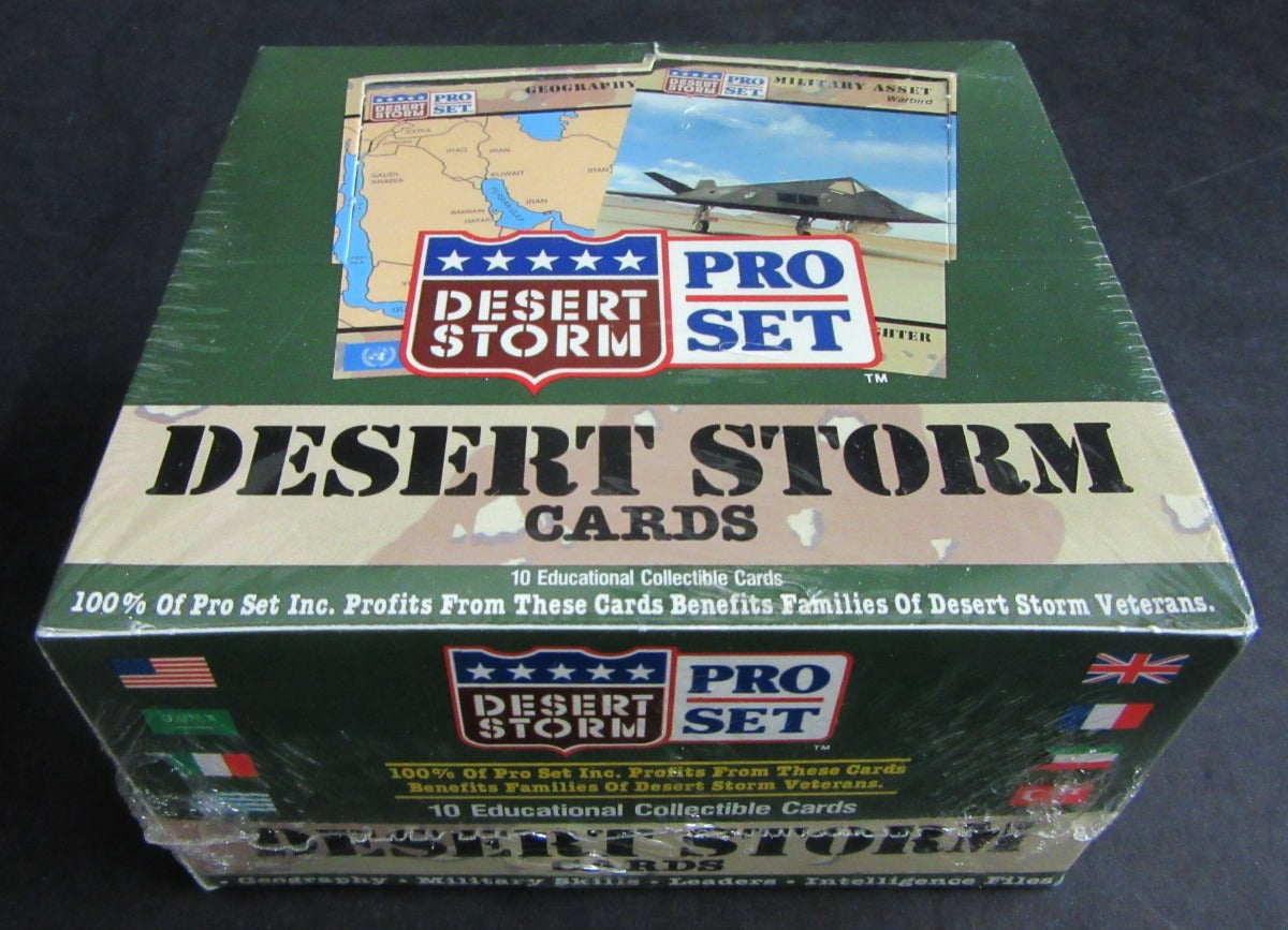 1991 Pro Set Desert Storm Trading Cards Box
