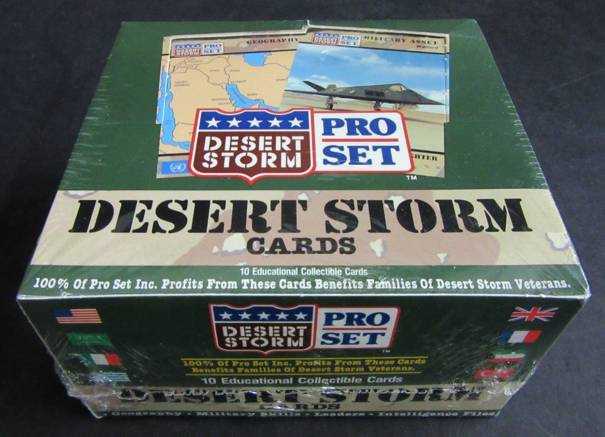 1991 Pro Set Desert Storm Trading Cards Box Baseball Card Exchange 1991 Pro Set Desert Storm Trading Cards Box Baseball Card Exchange