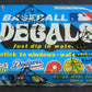 1971 1972 Fleer Baseball Decals Unopened Wax Box (BBCE)