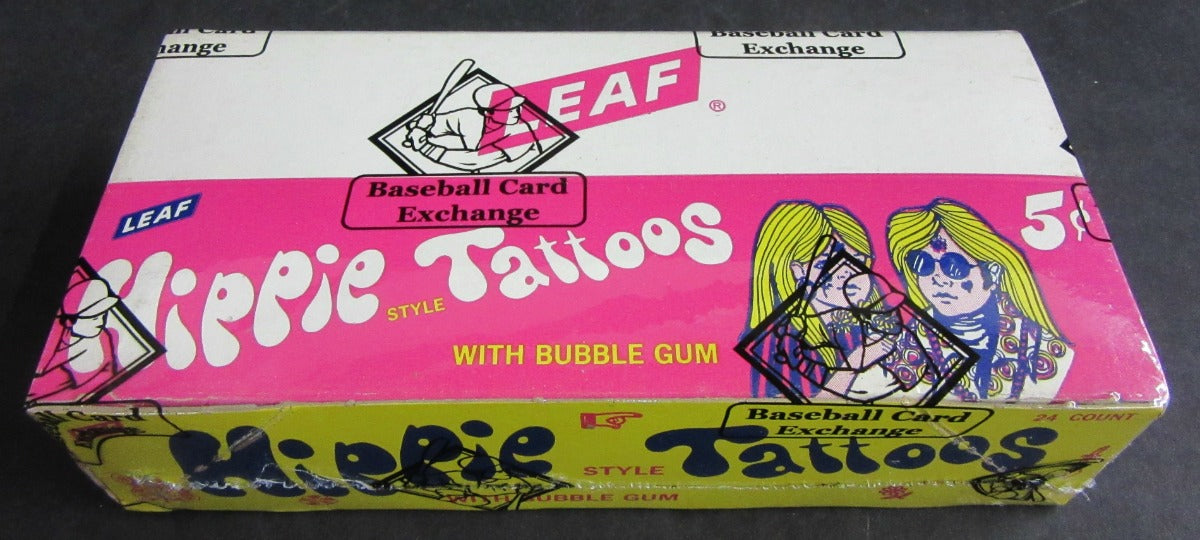 1969 Leaf Hippie Tattoos Unopened Wax Box (BBCE)