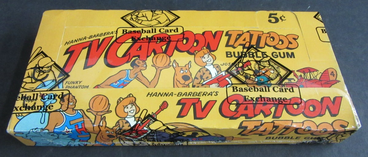 1971 Topps TV Cartoon Tattoos Unopened Wax Box (BBCE)