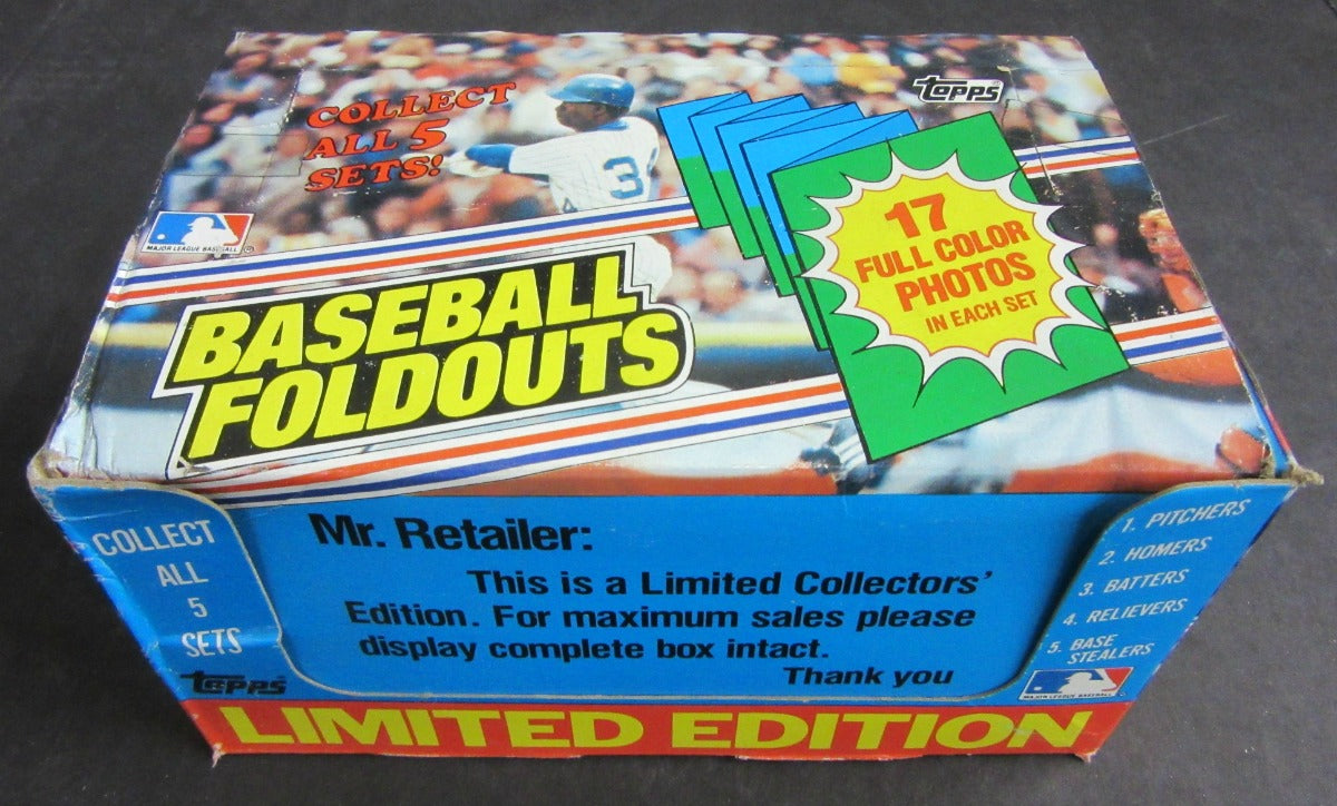 1983 Topps Baseball Foldouts Unopened Box