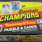 1984 Donruss Baseball Champions Yesterday Today Unopened Box