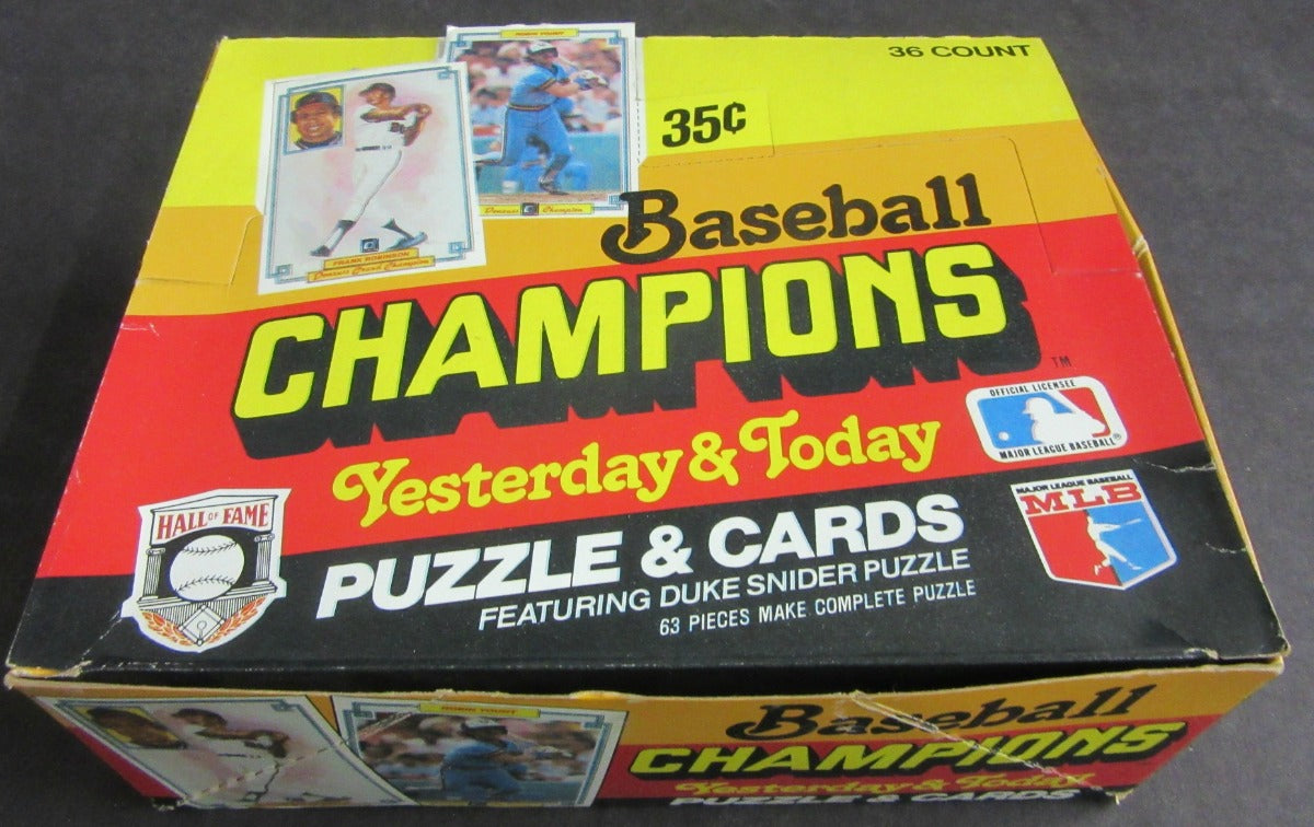 1984 Donruss Baseball Champions Yesterday Today Unopened Box