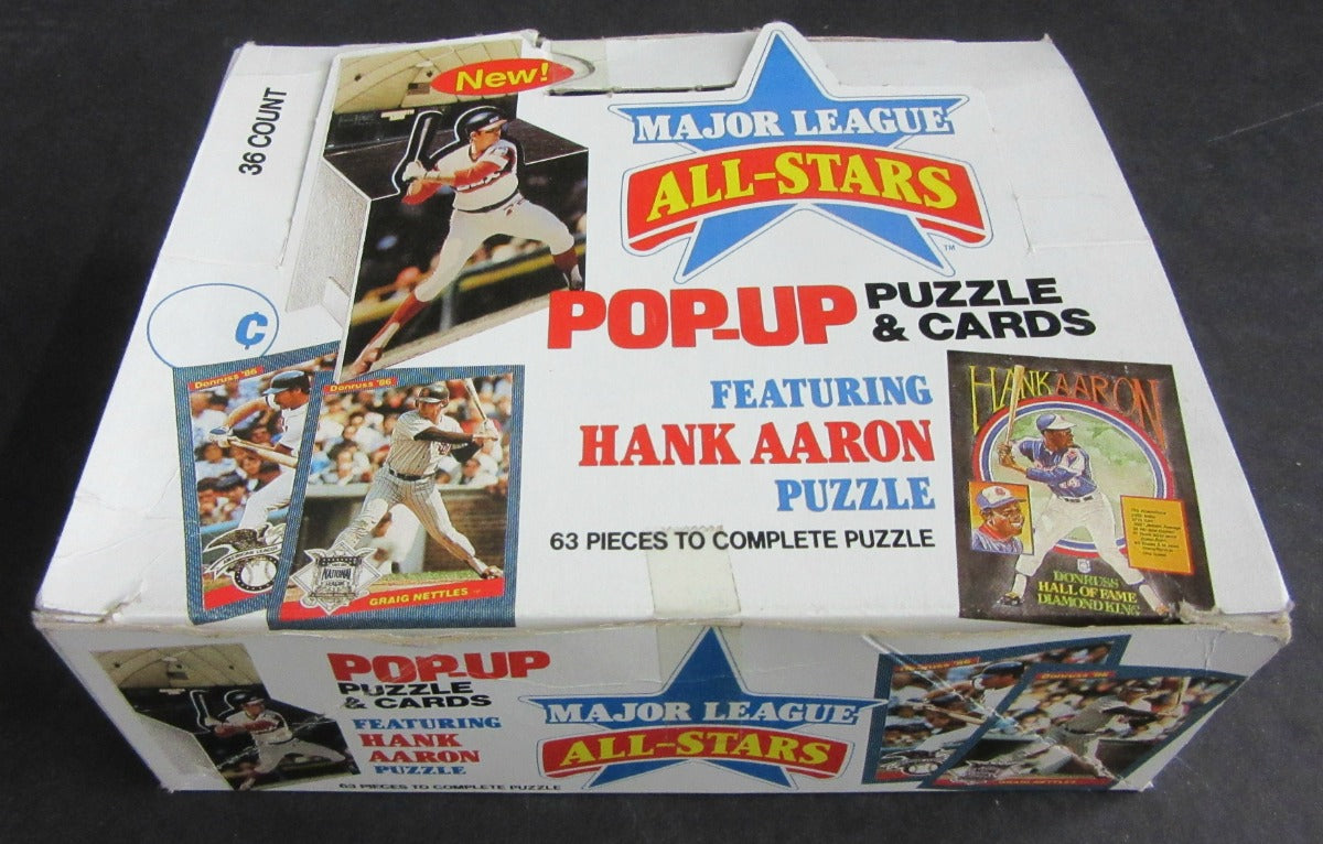 1986 Donruss Baseball Pop-Up All Stars Unopened Box