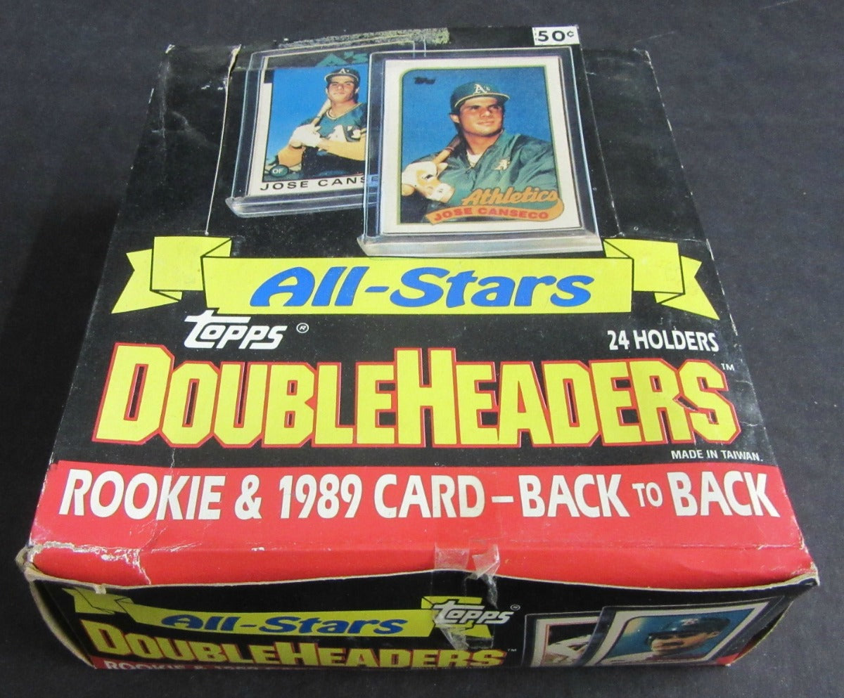 1989 Topps DoubleHeaders Baseball Unopened Box