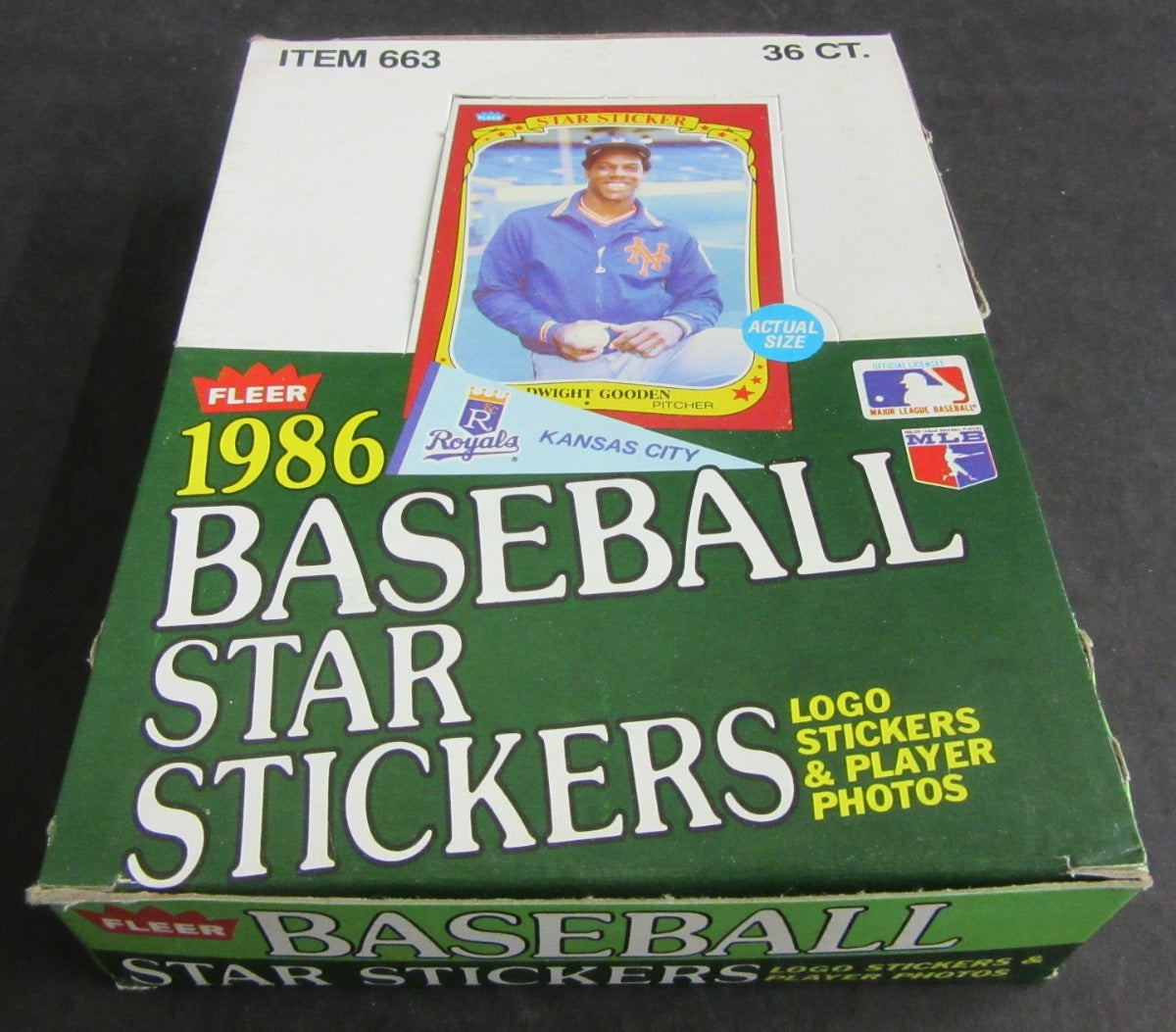 1986 Fleer Baseball Star Stickers Unopened Box (36/5+1)
