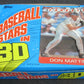 1986 Topps Baseball 3-D Stars Unopened Box