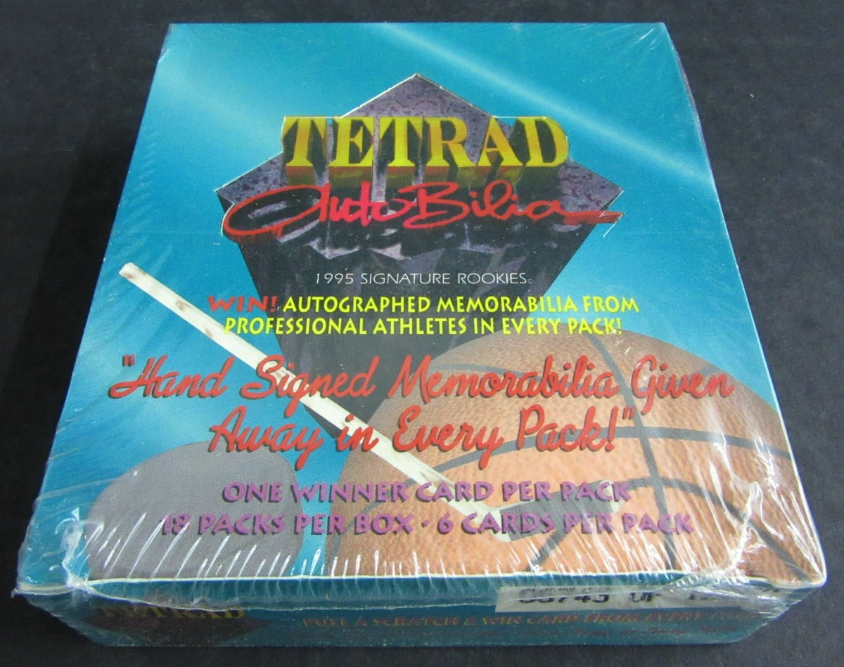 1995 Signature Rookies Tetrad Autobilia Unopened Box