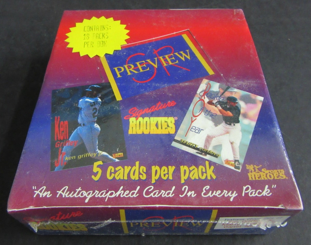 1996 Signature Rookies Baseball Preview Unopened Box